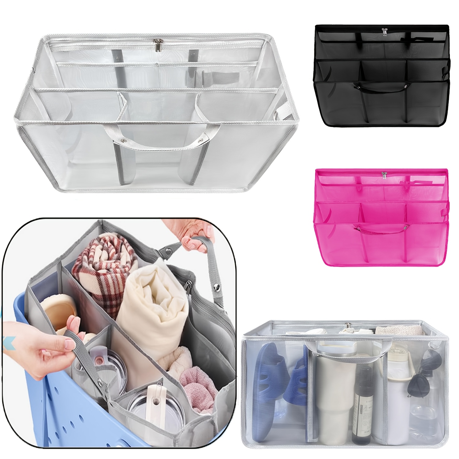 Backpack Insert Organizer - Hafif Örgü Çanta Organizatör Orta Büyük