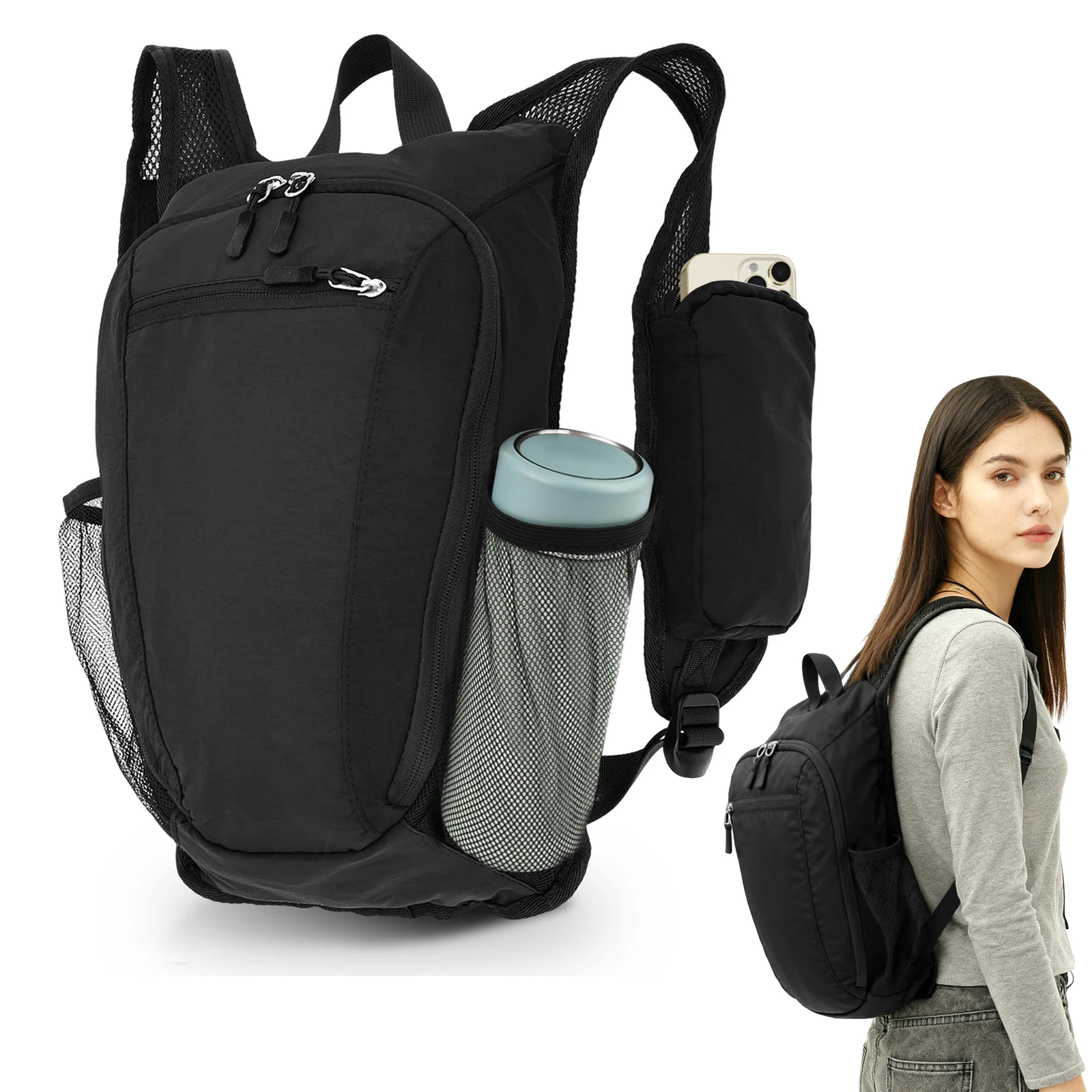 Foldable Backpack Small - 10L Küçük Yürüyüş Sırt Çantası Seyahat