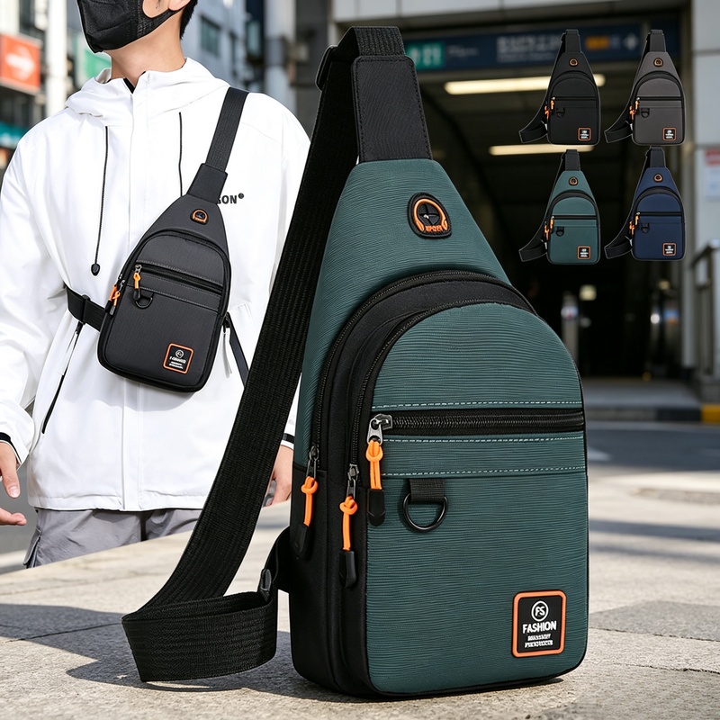 Hiking Backpack Waterproof - Erkek Su Geçirmez Spor Çapraz Göğüs