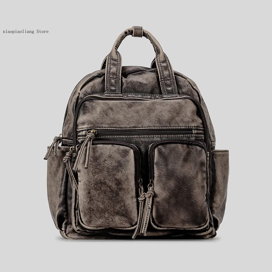 Lüks Yumuşak Yıkanmış PU Deri  - Leather Backpack Vintage incelemesi ve fiyatı