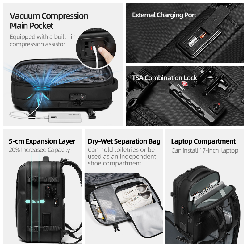 Erkek Seyahat Sırt Çantası Tek - Travel Backpack Anti Theft incelemesi ve fiyatı