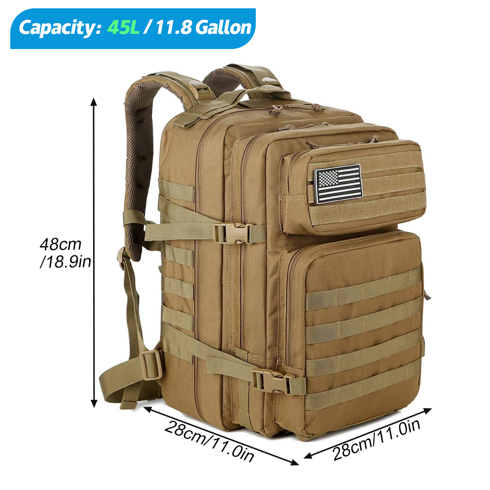 Erkekler için 45L taktik sırt  - Urban Backpack Tactical incelemesi ve fiyatı
